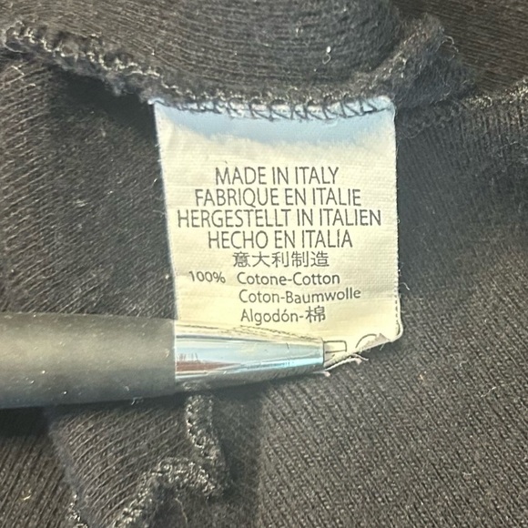 Brandy Melville Women’s Black Lettuce Trim Cropped Short Sleeve Tee, One Size - Picture 7 of 7